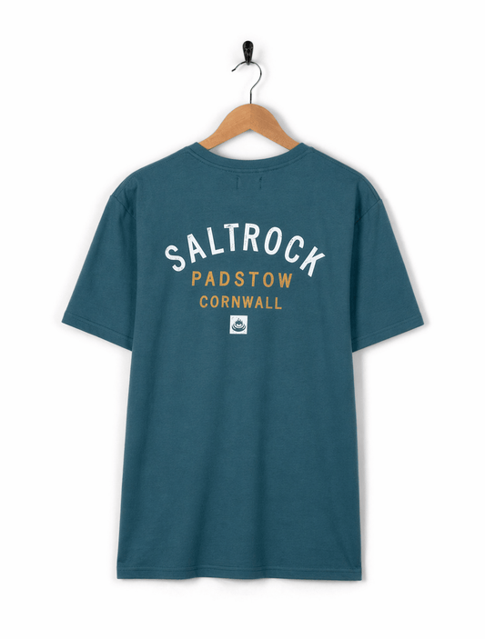 Location Padstow Mens T-Shirt in Teal