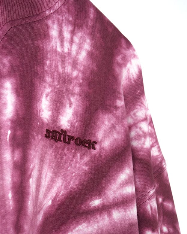 A fashionable Dawn - Womens Tie Dye Sweatshirt - Pink featuring Saltrock branding.