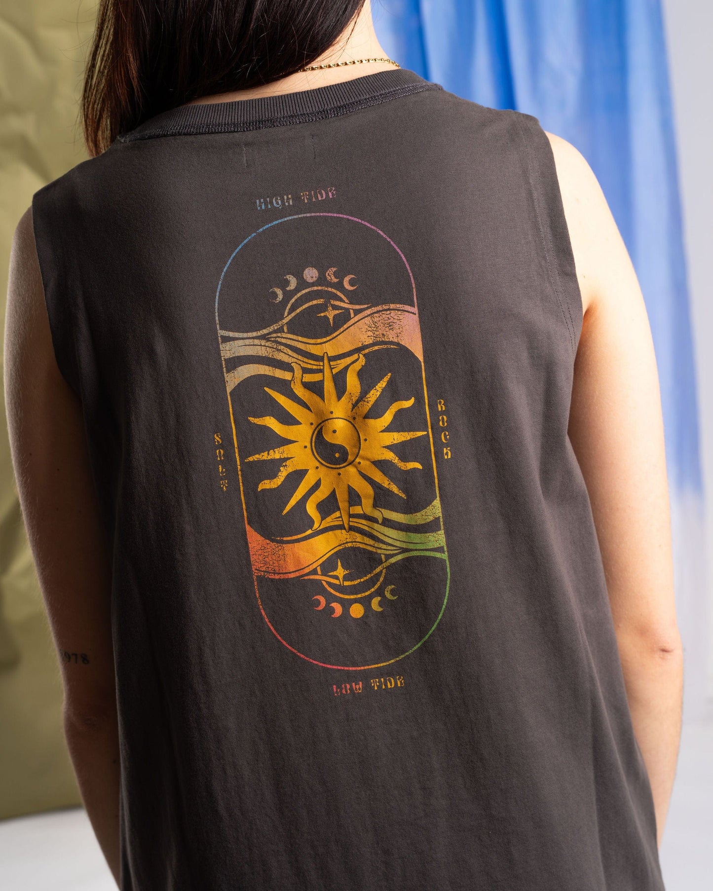 Summer Solstice - Womens Tank Dress - Grey