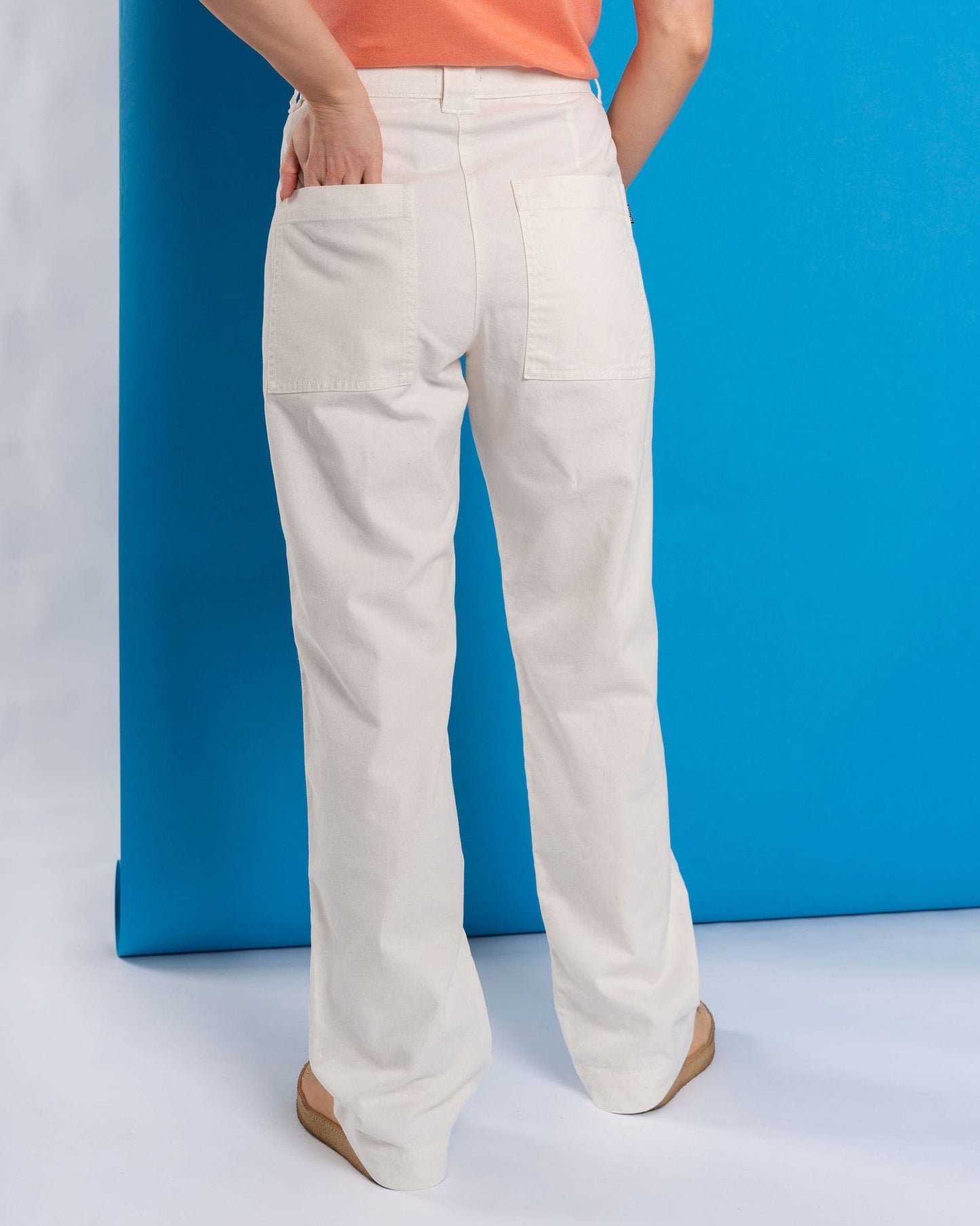 Ogden - Womens Straight Leg Trousers - White