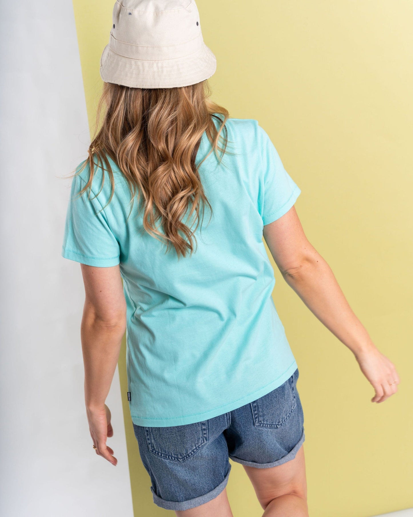 Ocean Stripe - Womens Short Sleeve T-Shirt - Blue