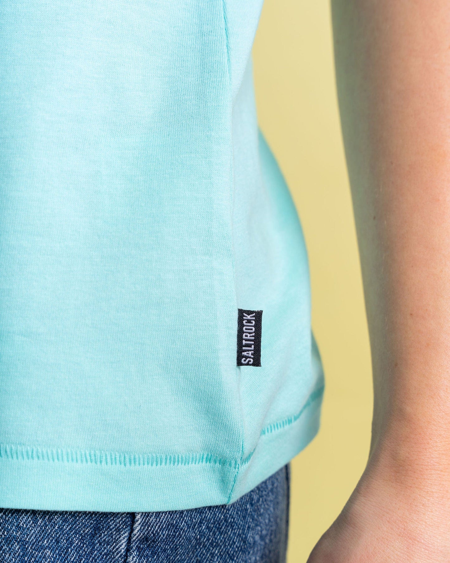 Ocean Stripe - Womens Short Sleeve T-Shirt - Blue