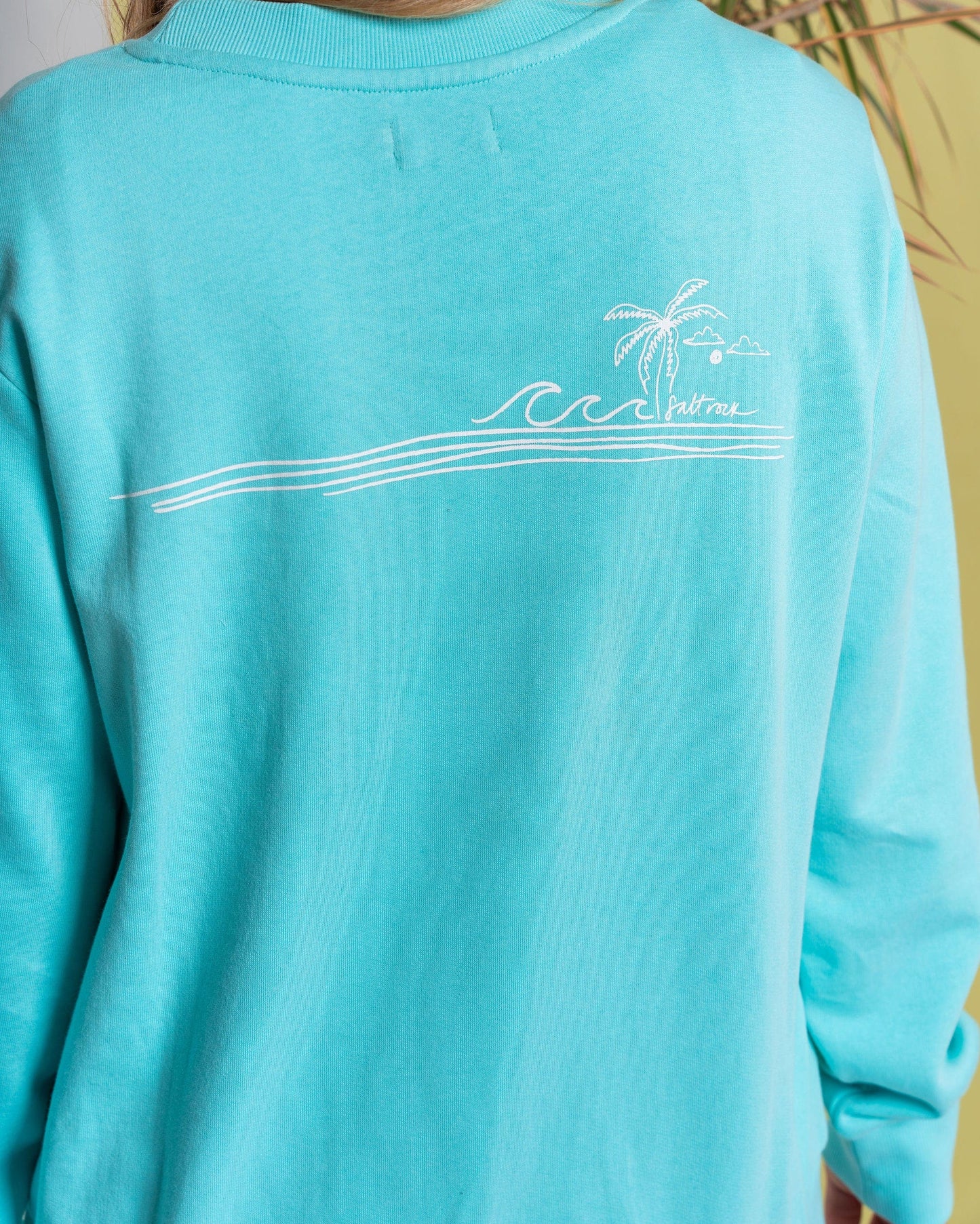 Ocean Stripe - Womens Sweat - Turquoise