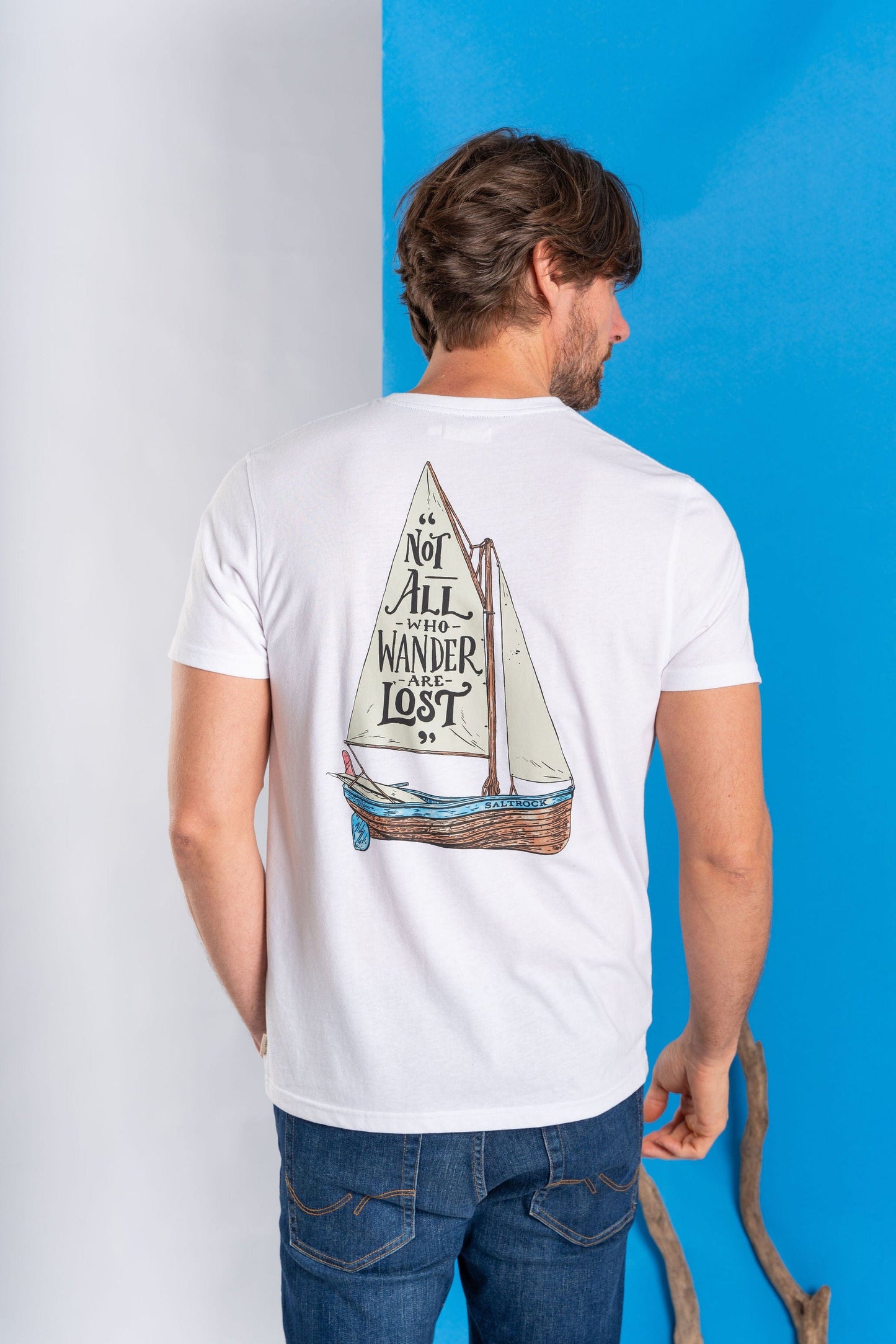 Lost Ships Mens Short Sleeve T-Shirt - White