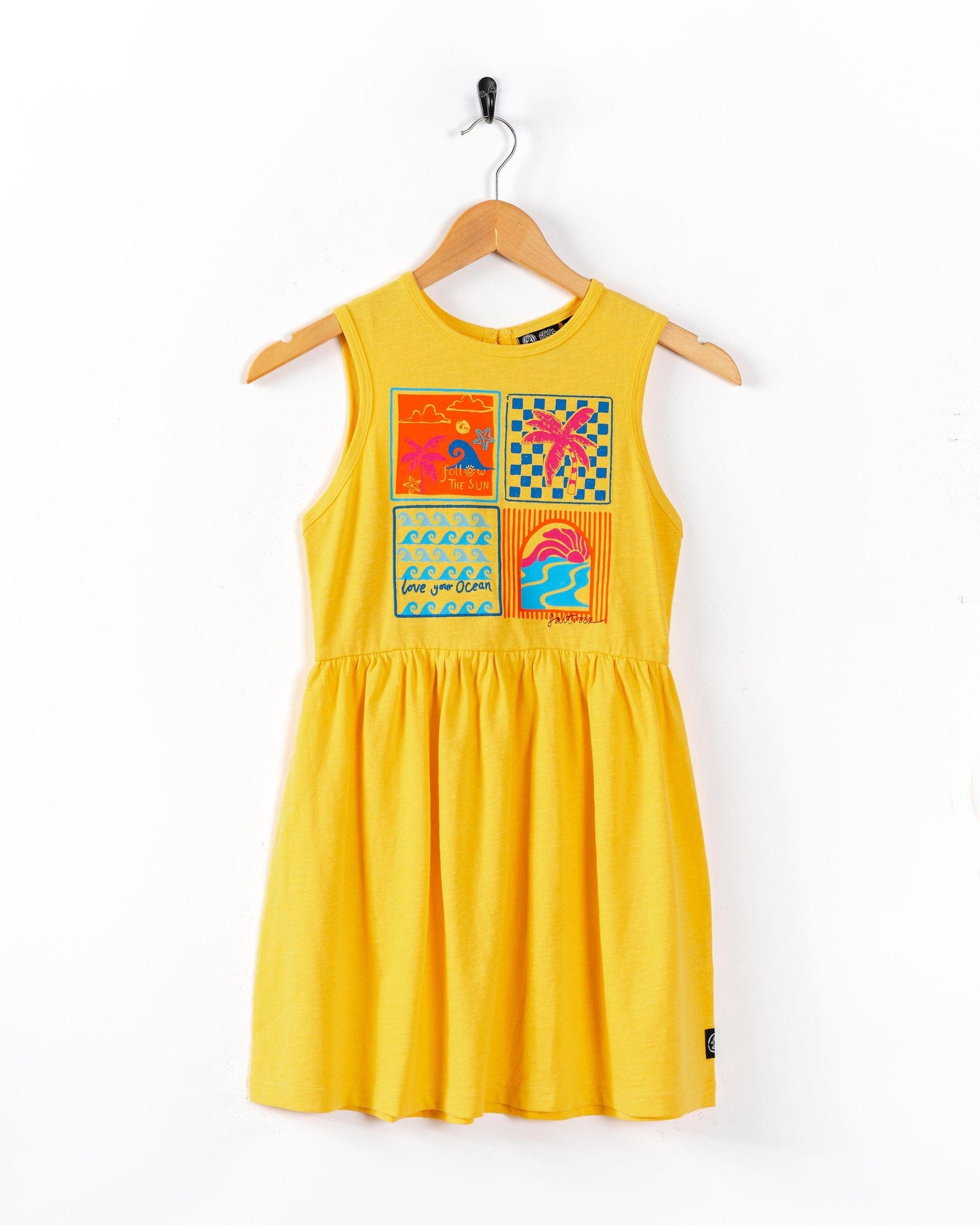 Vacay - Kids Dress - Yellow