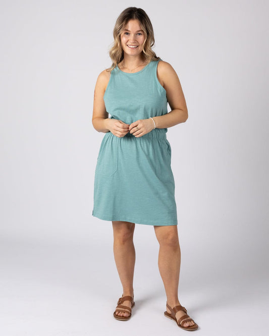 Bauhaus- Womens Slub Dress - Blue