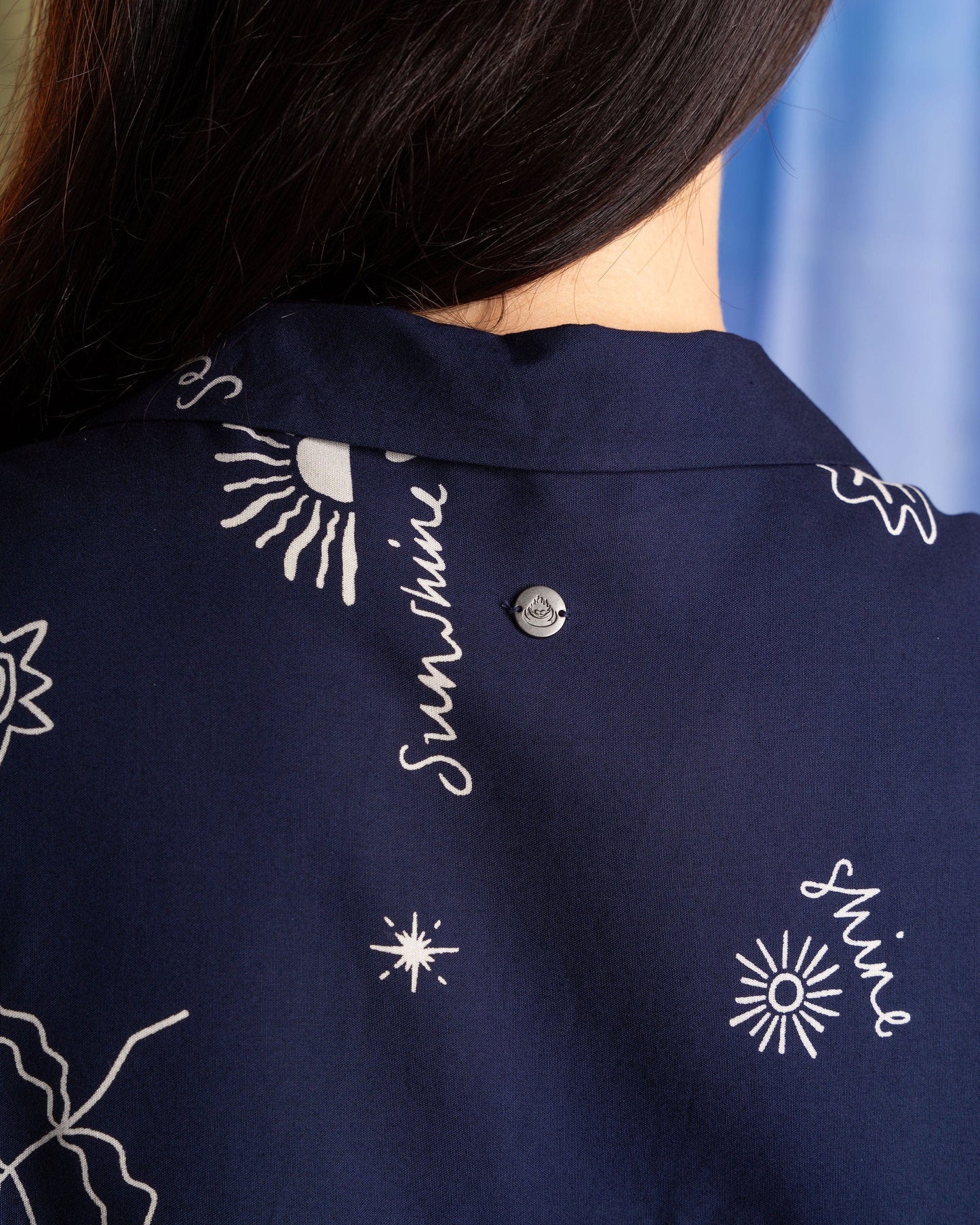Serenity - Womens Shirt Dress - Blue