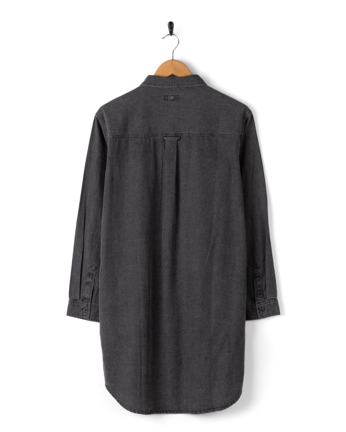 Lori - Womens Washed Denim Dress - Black