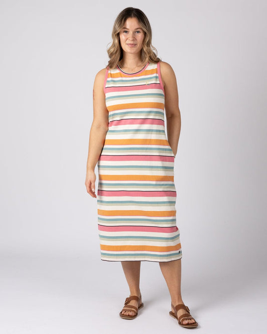 Junet Womens Midi Dress in Multi