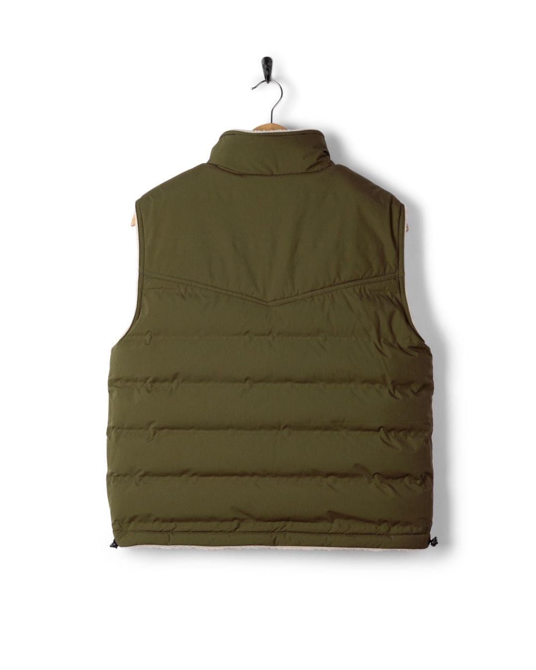 Astra Fleece - Womens Reversible Gilet - Green/Cream