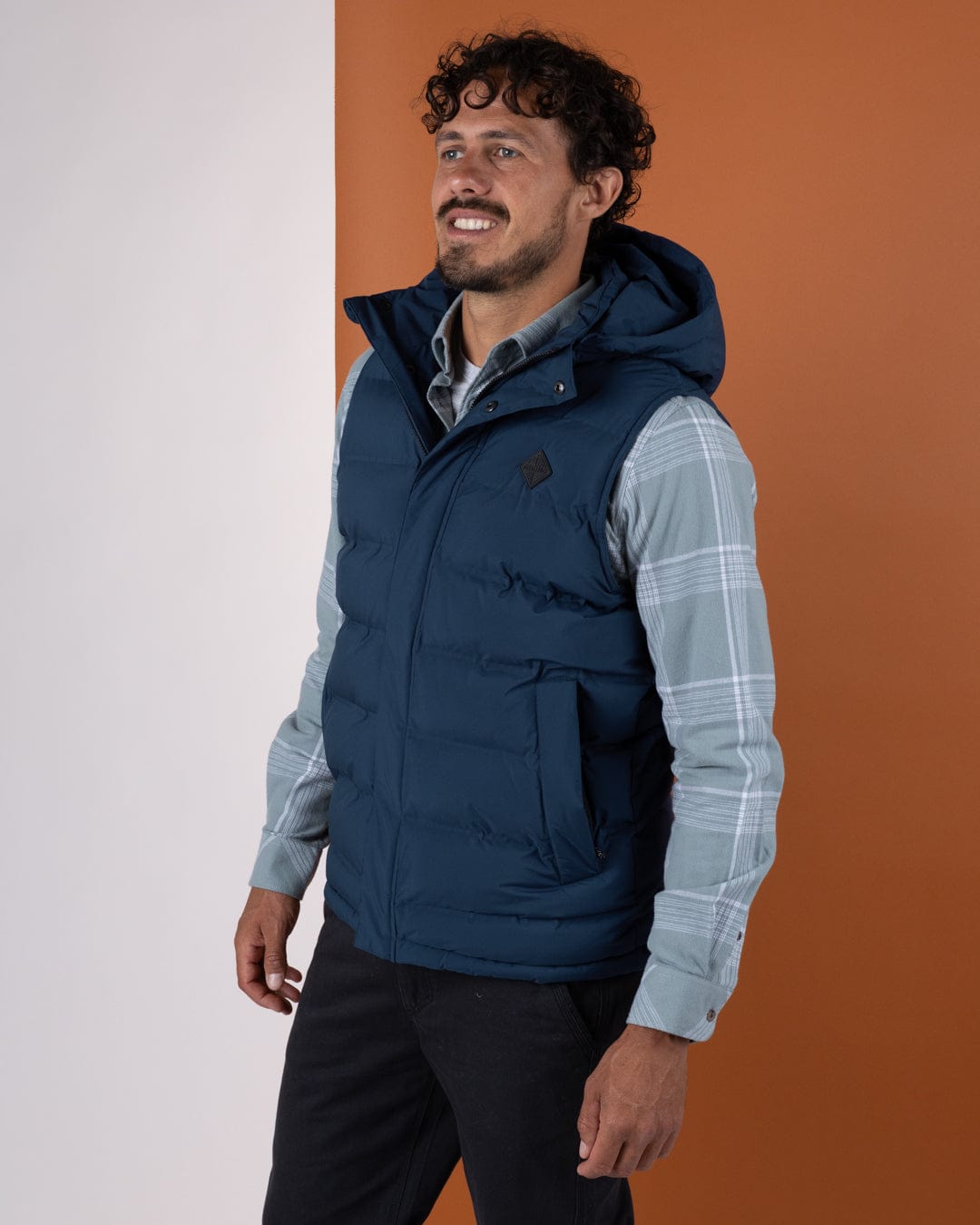 Xavier - Mens Water Resistant Padded Gilet - Blue