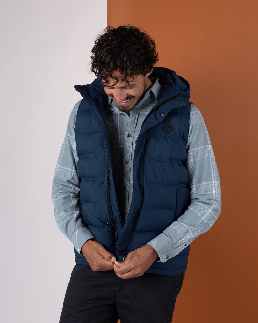 Xavier - Mens Water Resistant Padded Gilet - Blue