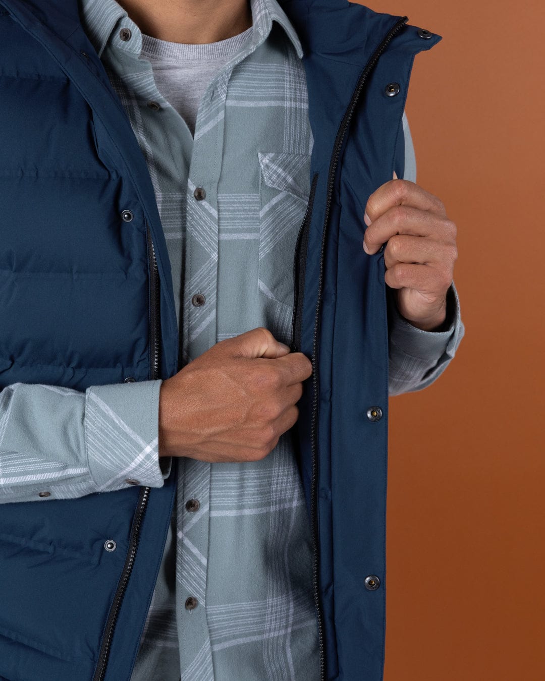 Xavier - Mens Water Resistant Padded Gilet - Blue
