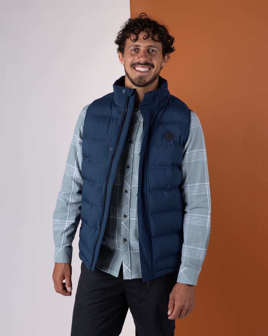 Xavier - Mens Water Resistant Padded Gilet - Blue