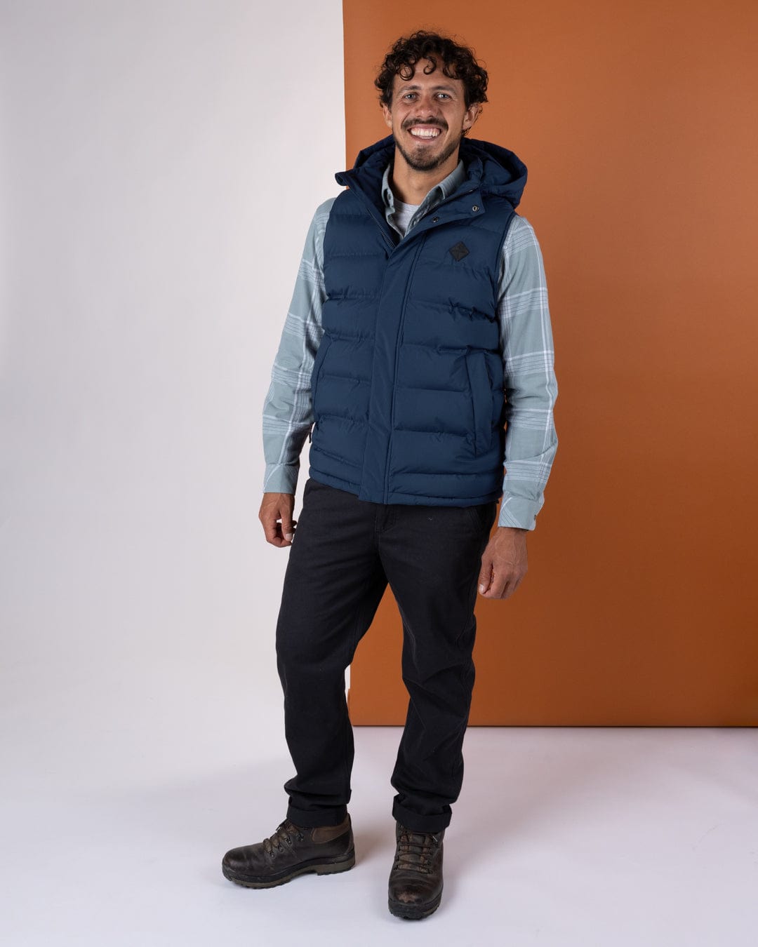 Xavier - Mens Water Resistant Padded Gilet - Blue