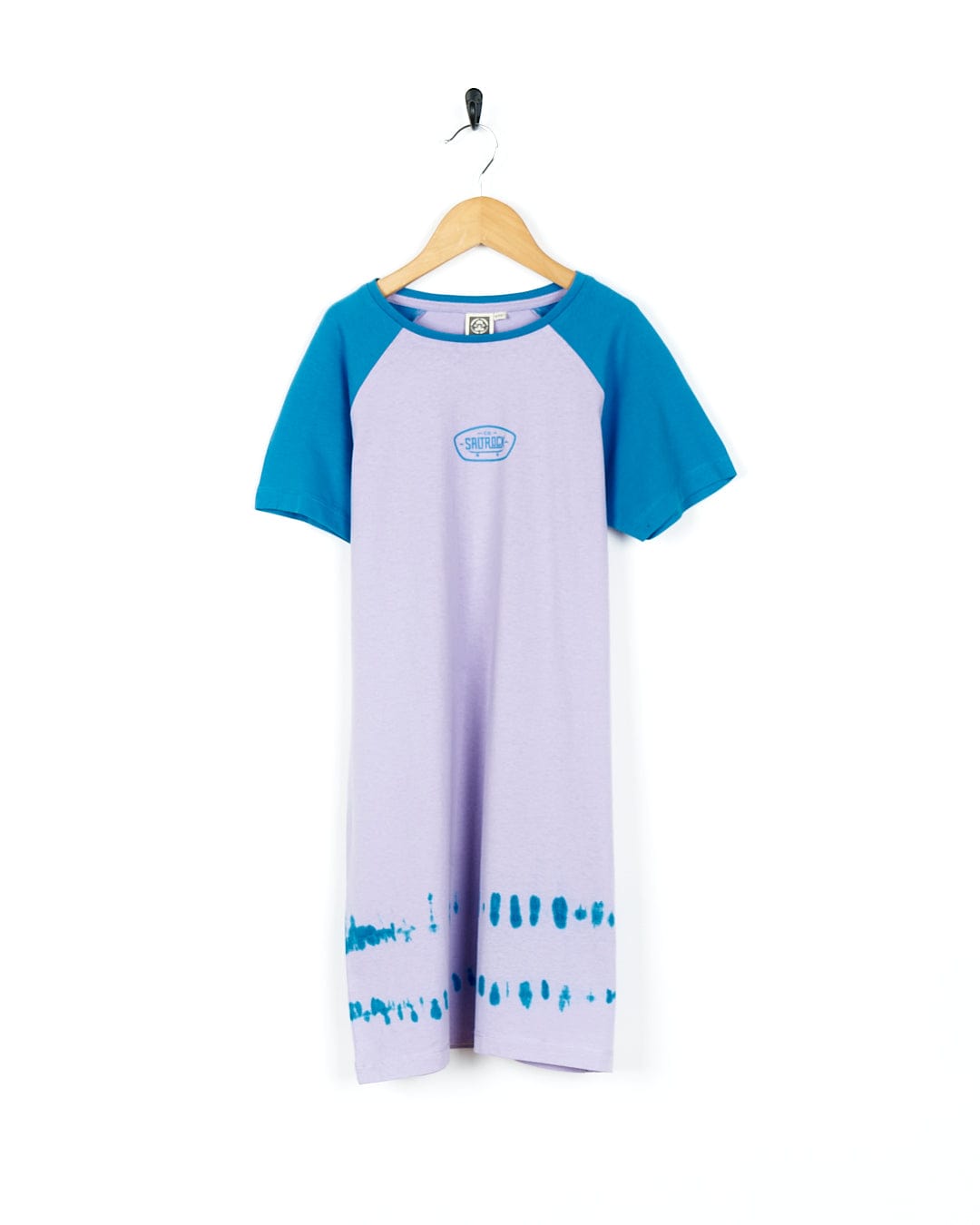 Saltrock Hardskate - Kids Tie Dye T-Shirt Dress in Purple.