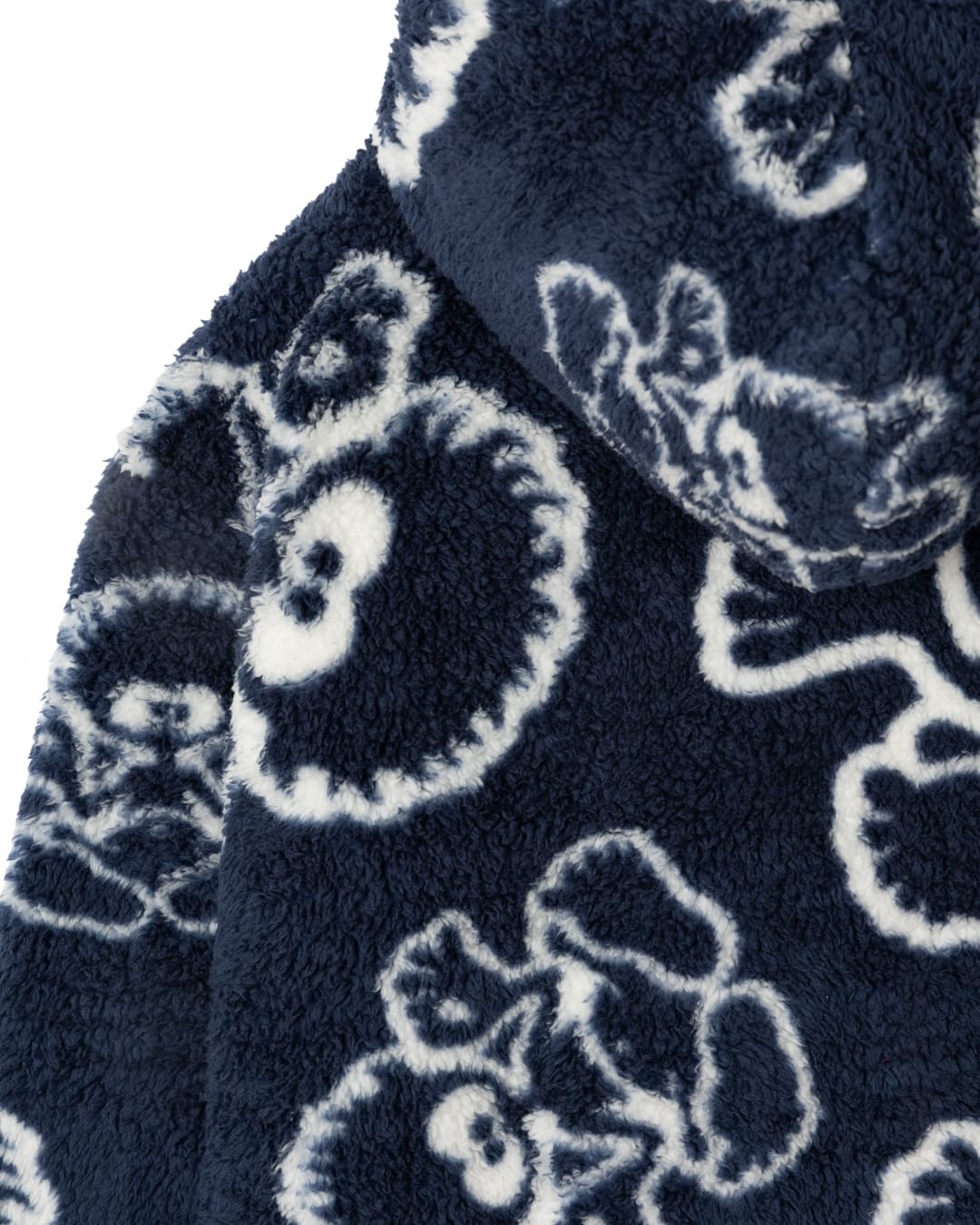 Tok Aop Sofa Surf Robe - Fleece - DRESS BLUE