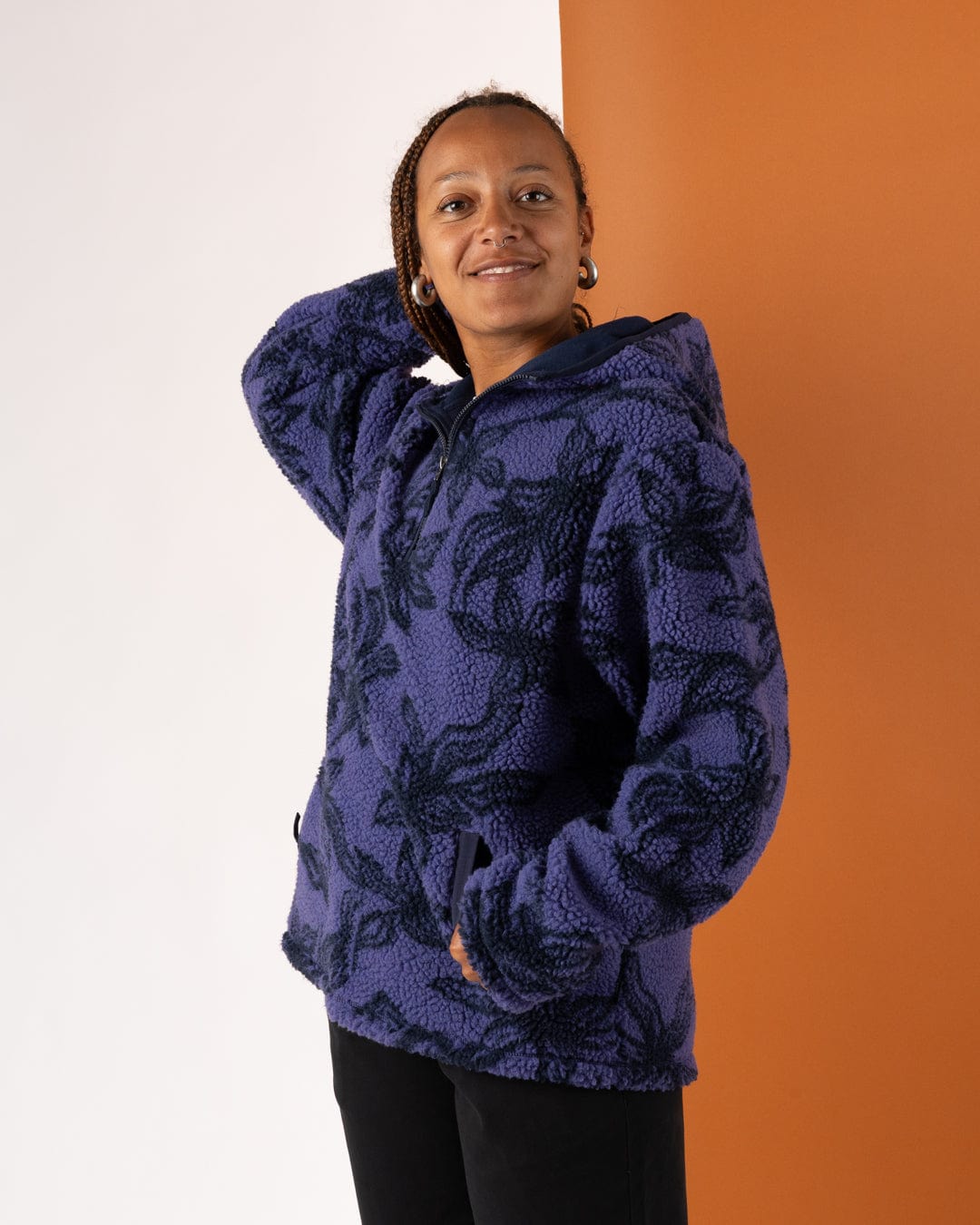Autumn - Womens Hooded Fleece - Purple