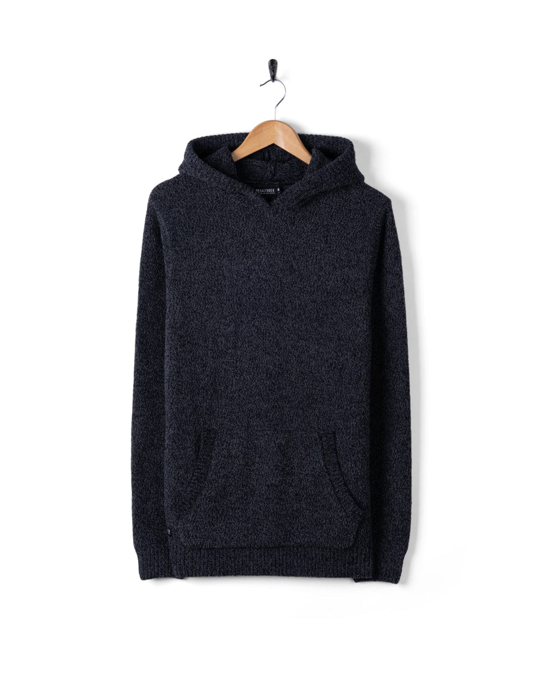 Luka Chenille - Mens Hooded Knit - Grey