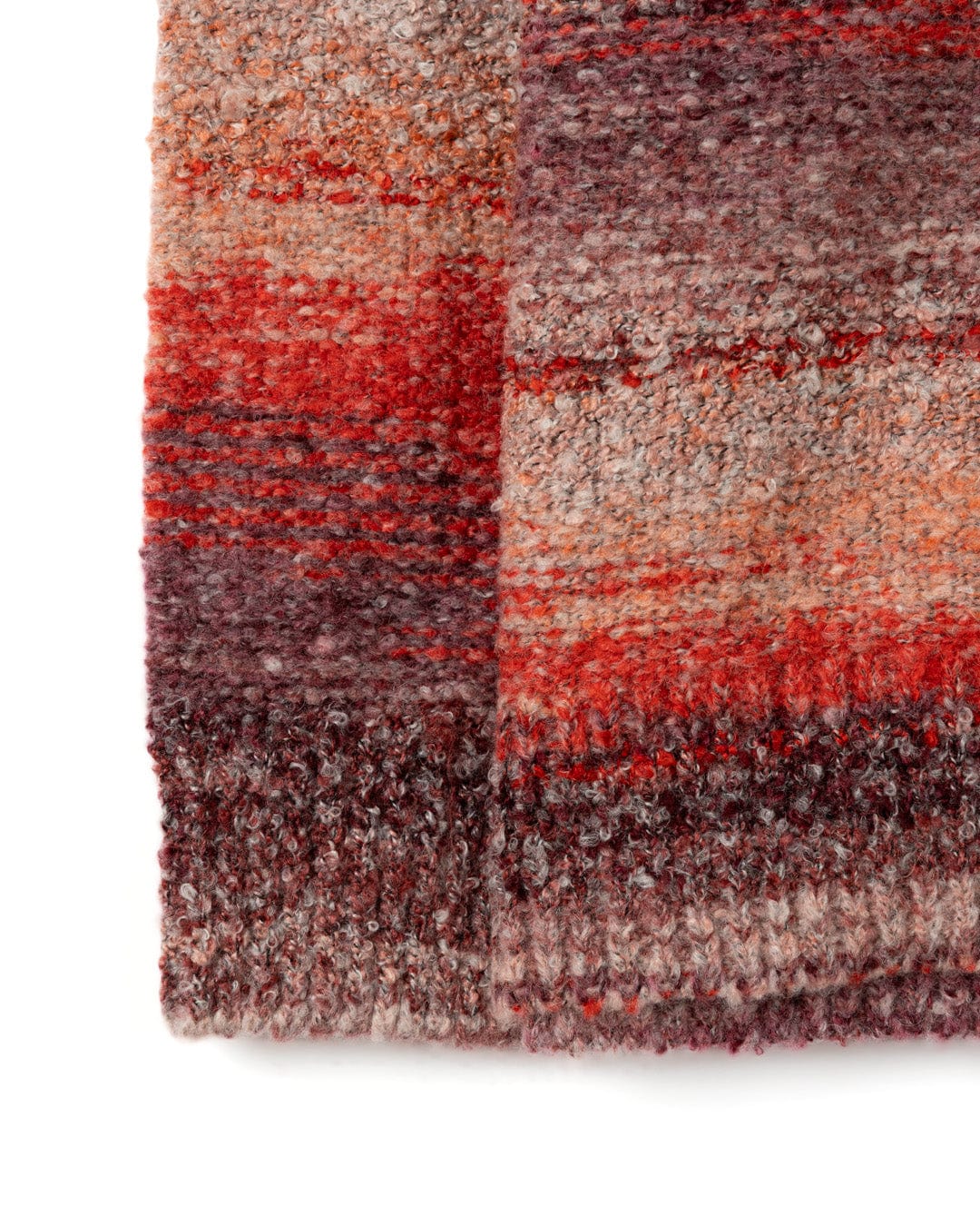 Space Dye Erin - Womens Hooded Jumper - Red