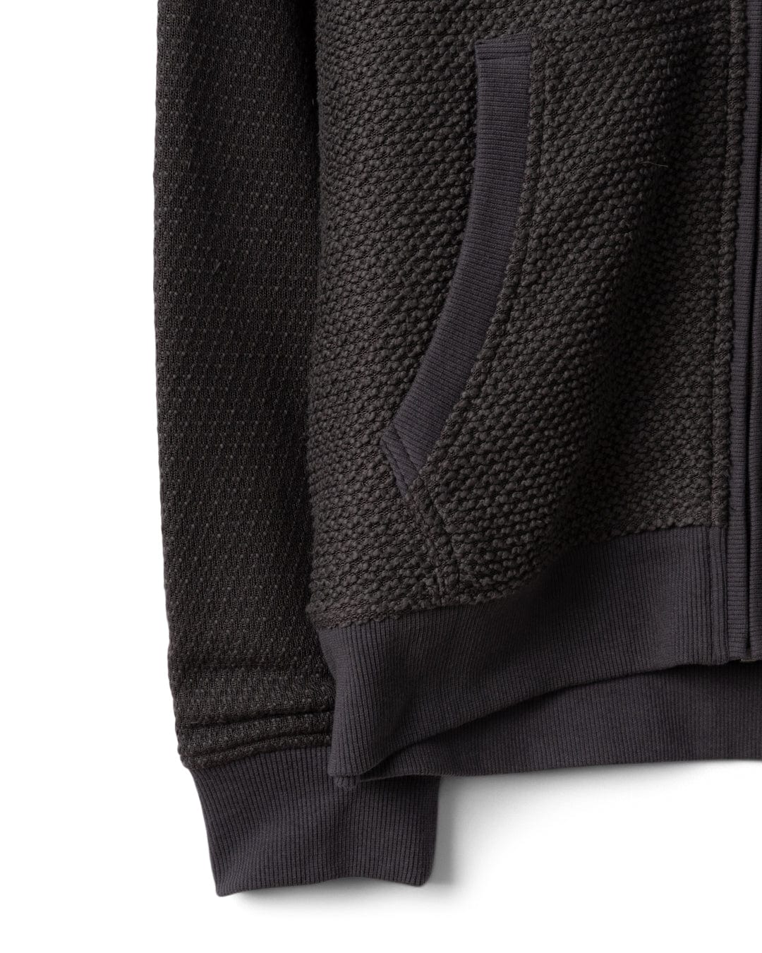 Hall Embro - Mens Borg Lined Hoodie - Dark Grey