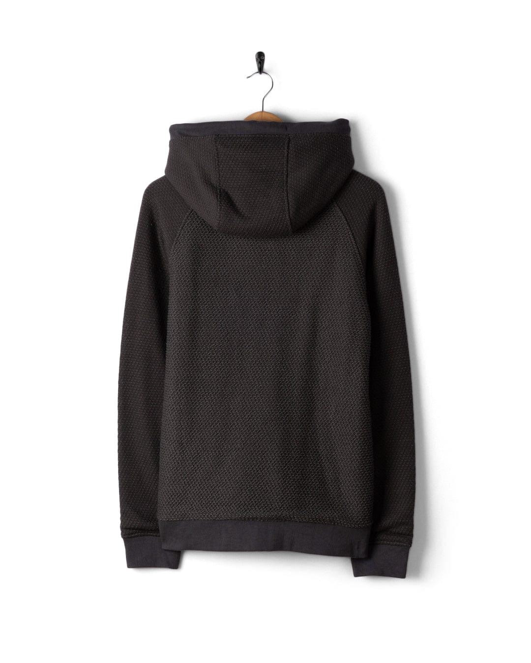 Hall Embro - Mens Borg Lined Hoodie - Dark Grey