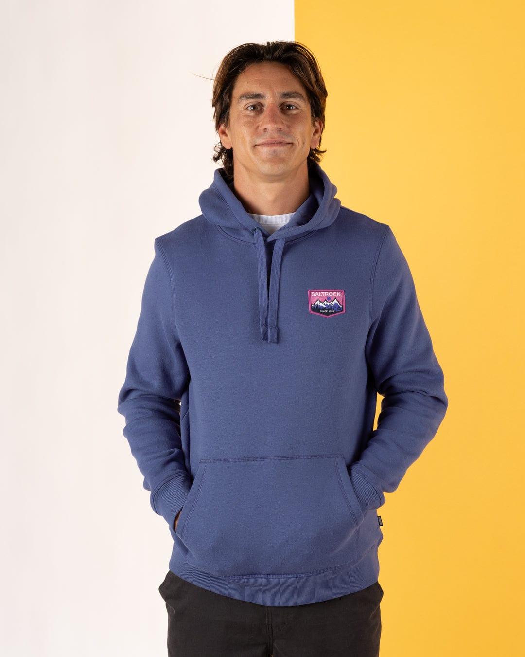 Uplands - Mens Pop Hoodie - Purple