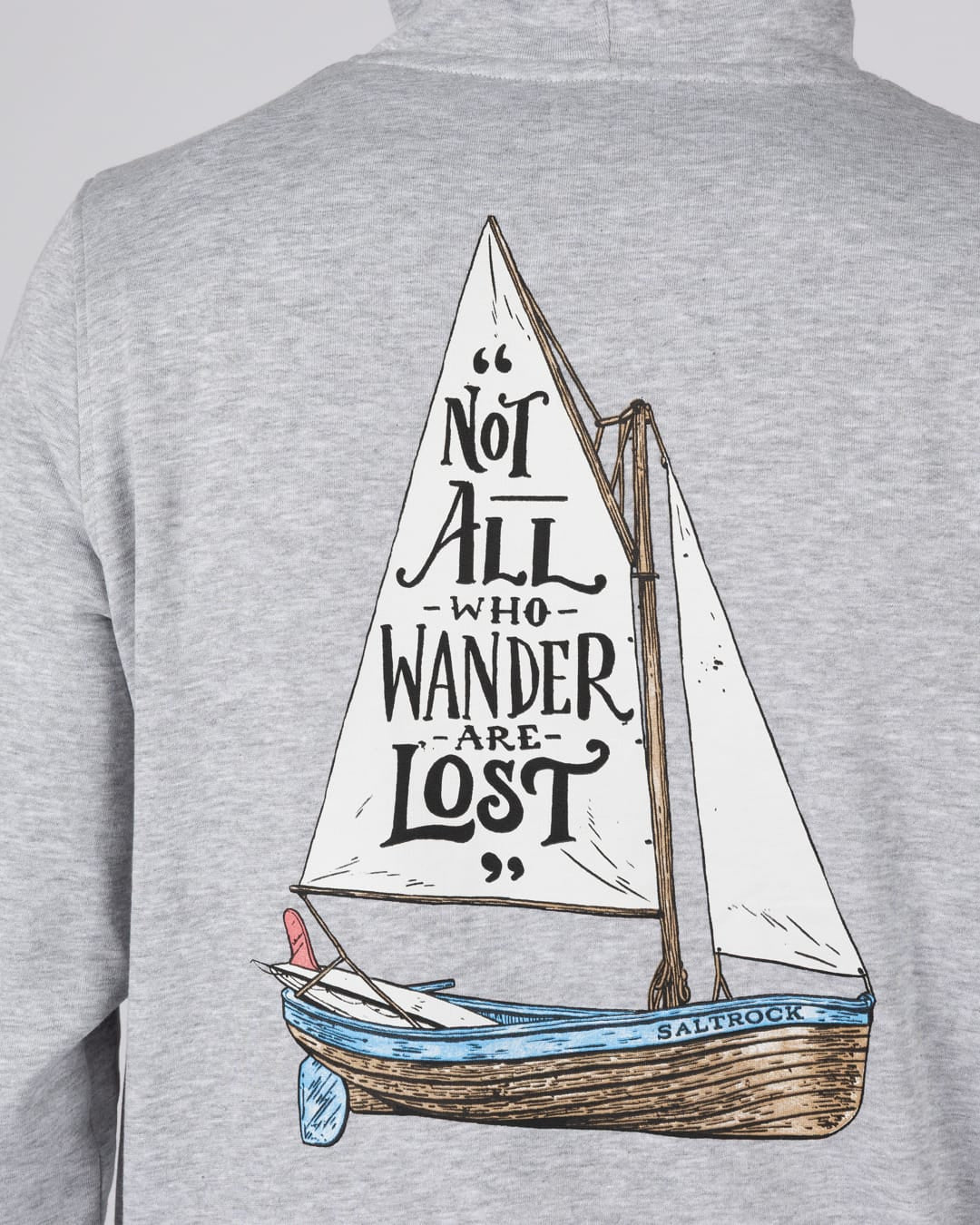 Lost Ships Mens Pop Hood in Grey