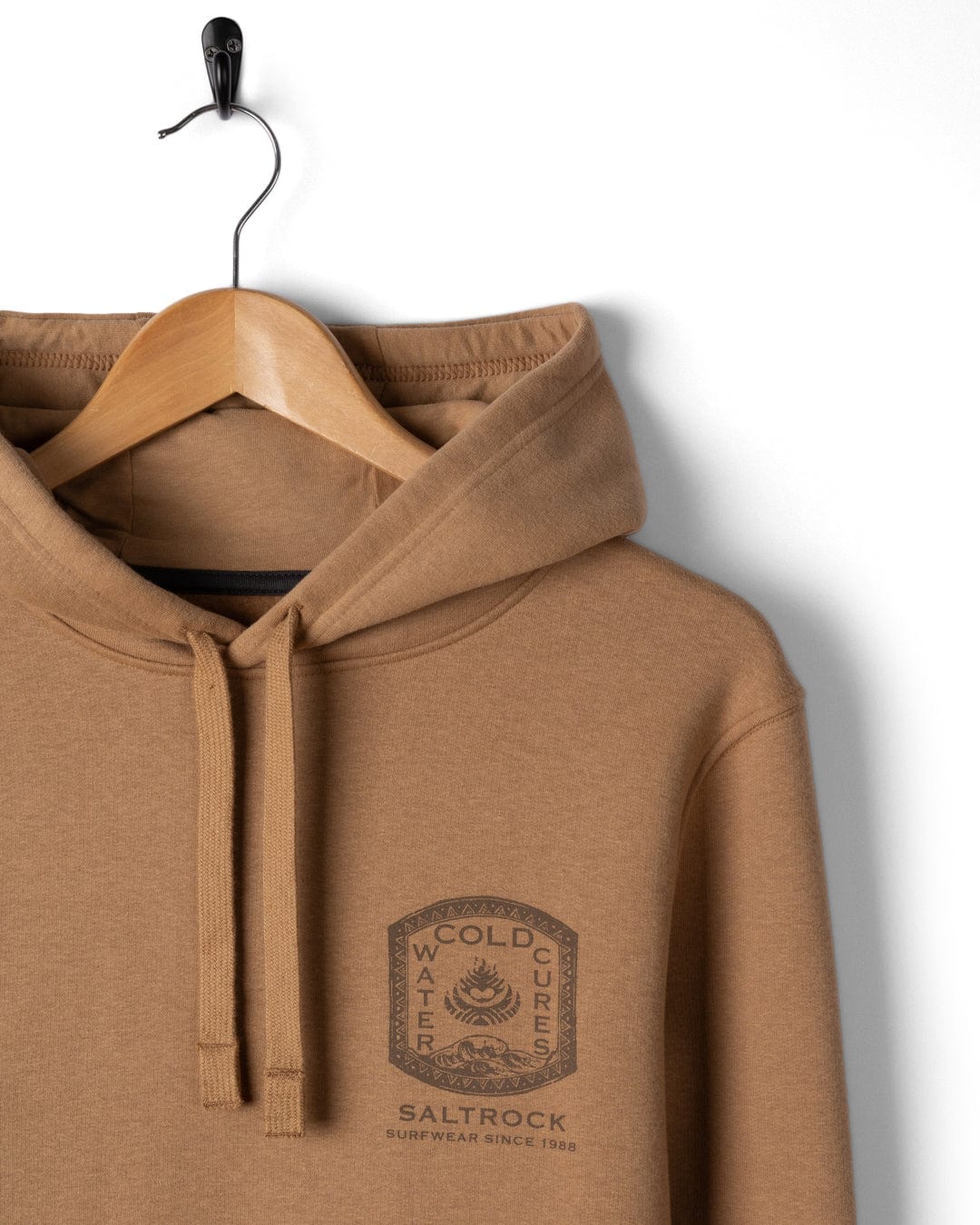 Cold Water Cures - Mens Pop Hoodie - Brown