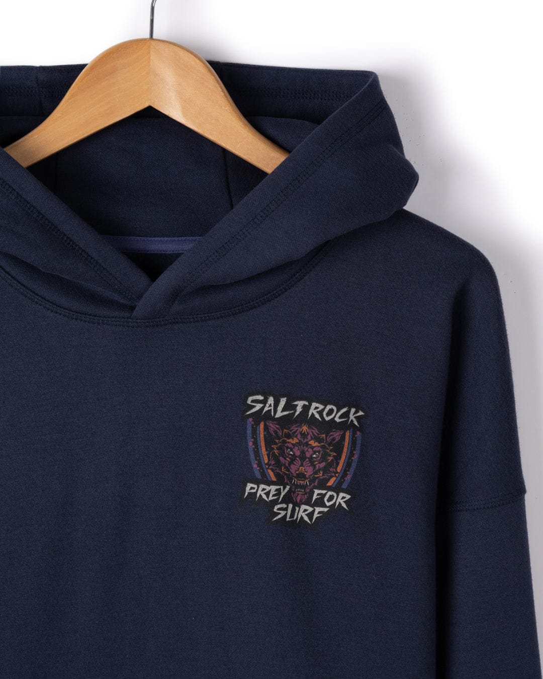 Wolfscale II - Mens Oversized Pop Hoodie - Blue