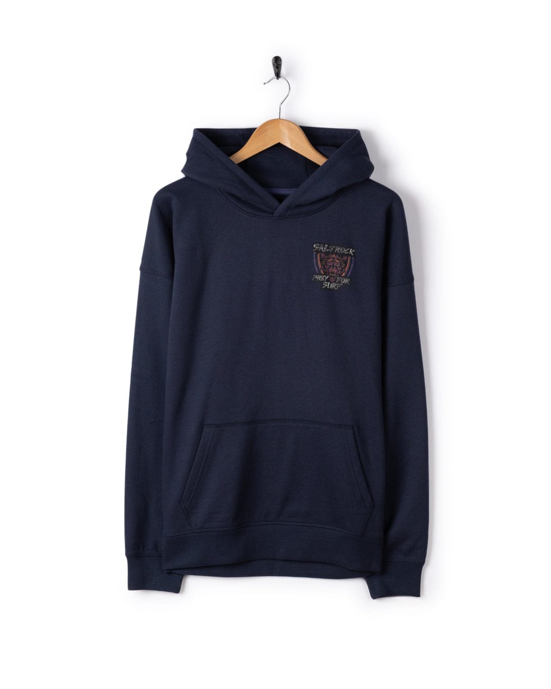 Wolfscale II - Mens Oversized Pop Hoodie - Blue