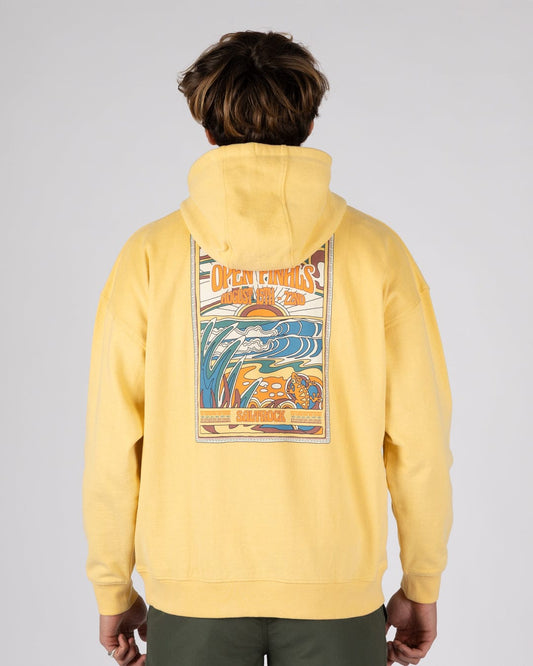Open Finals Mens Pop Hoodie in Yellow