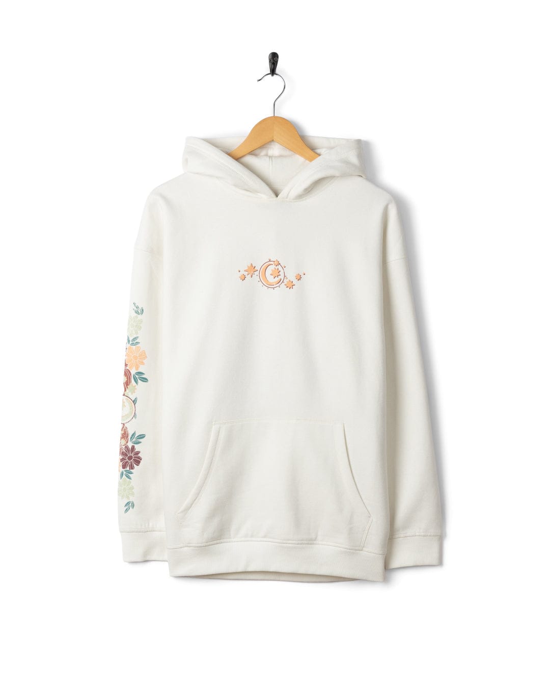 Better Days Womens Oversized Pop Hoodie in Cream