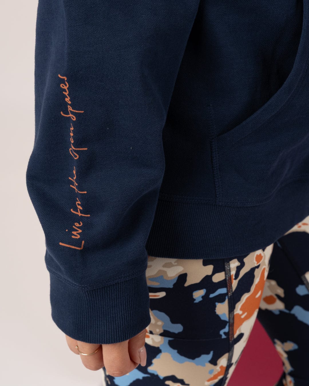 Open Road - Womens Pop Hoodie - Blue