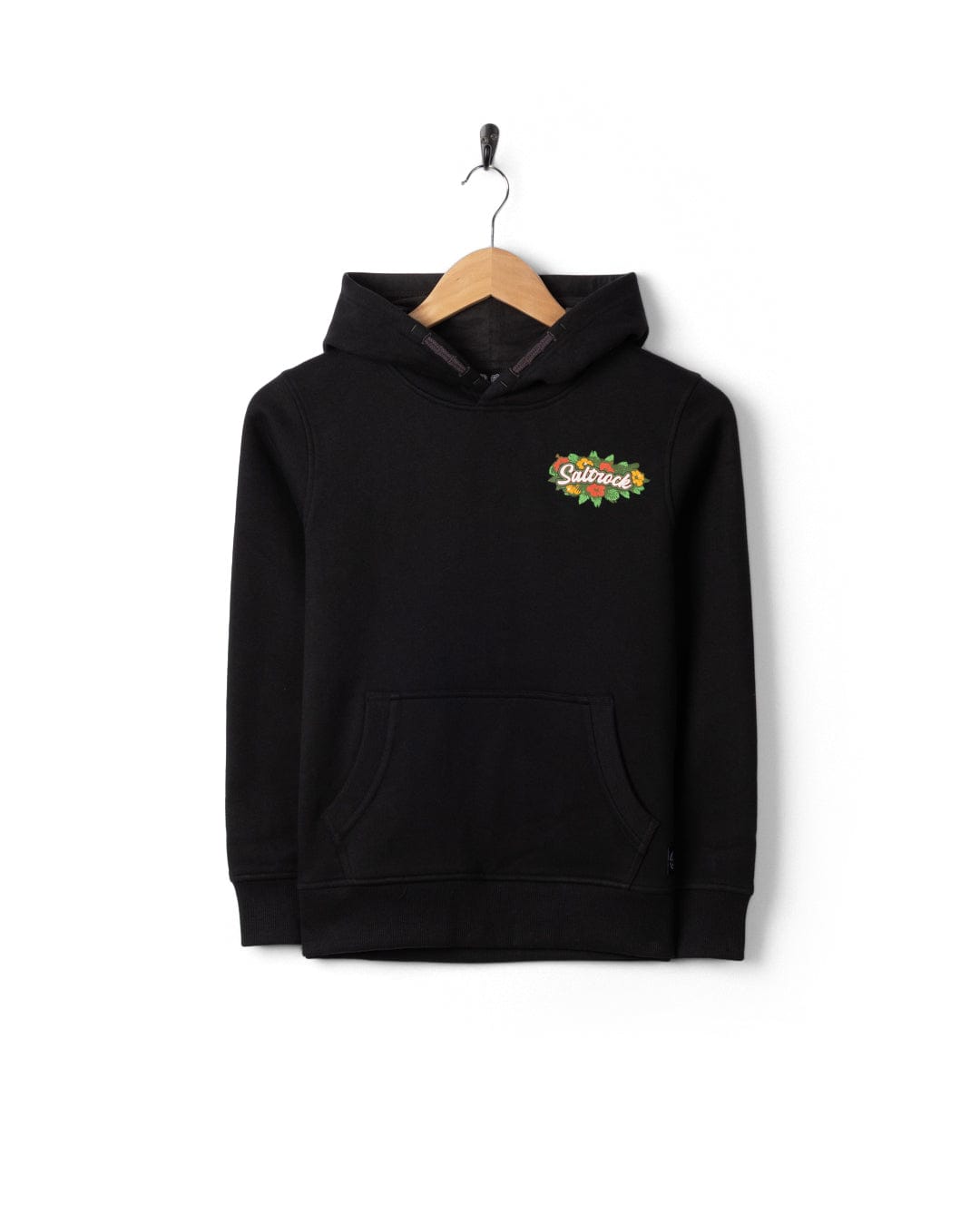 Kid's Surf Shack Wales Pop Hoodie in Black