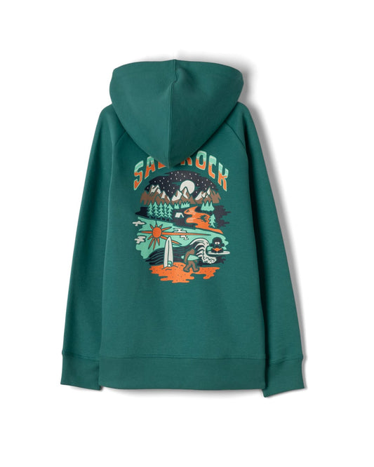Base Camp Kids Classic Pop Hoodie in Green