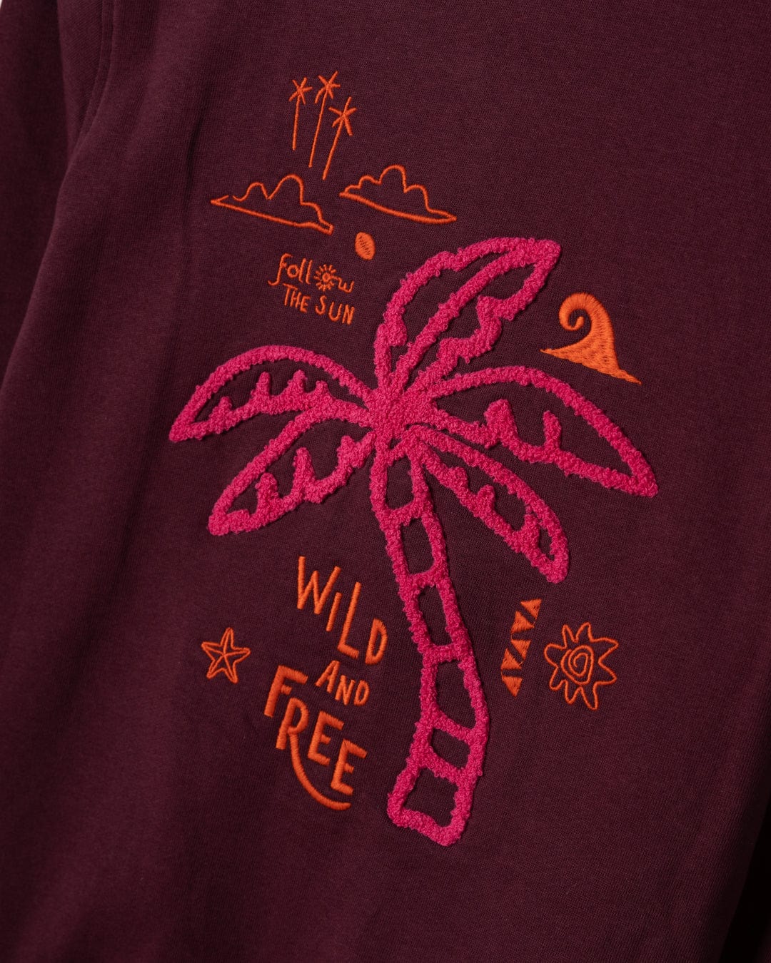 Wild & Free - Kids Zip Hoodie - Purple