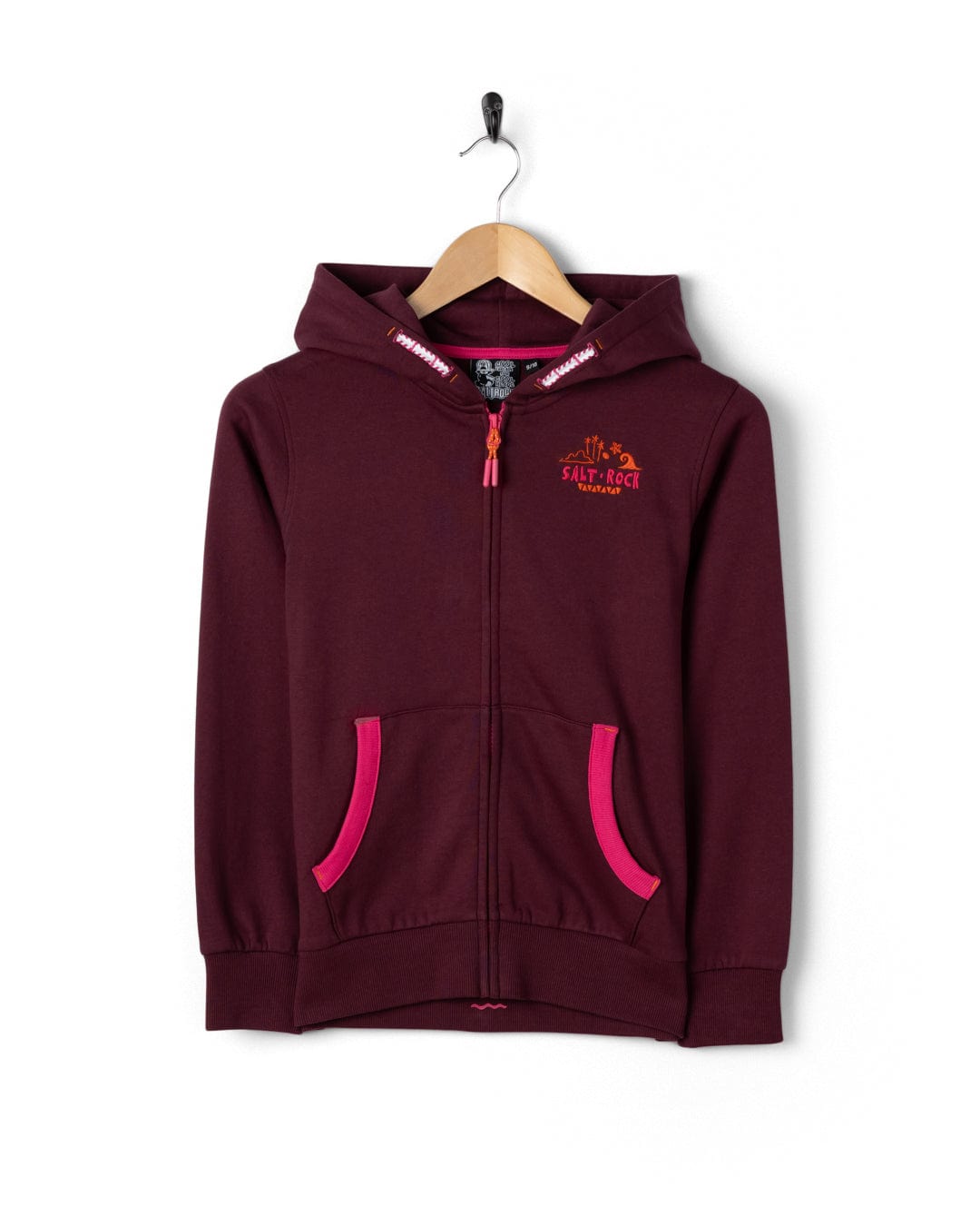 Wild & Free - Kids Zip Hoodie - Purple