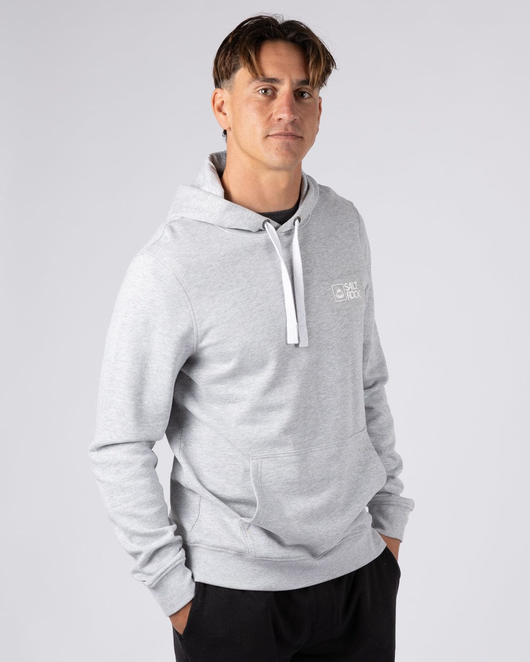 Saltrock Original Mens Pop Hoodie Grey