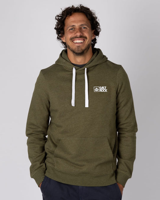 Essential Mens Pop Hoodie in Green