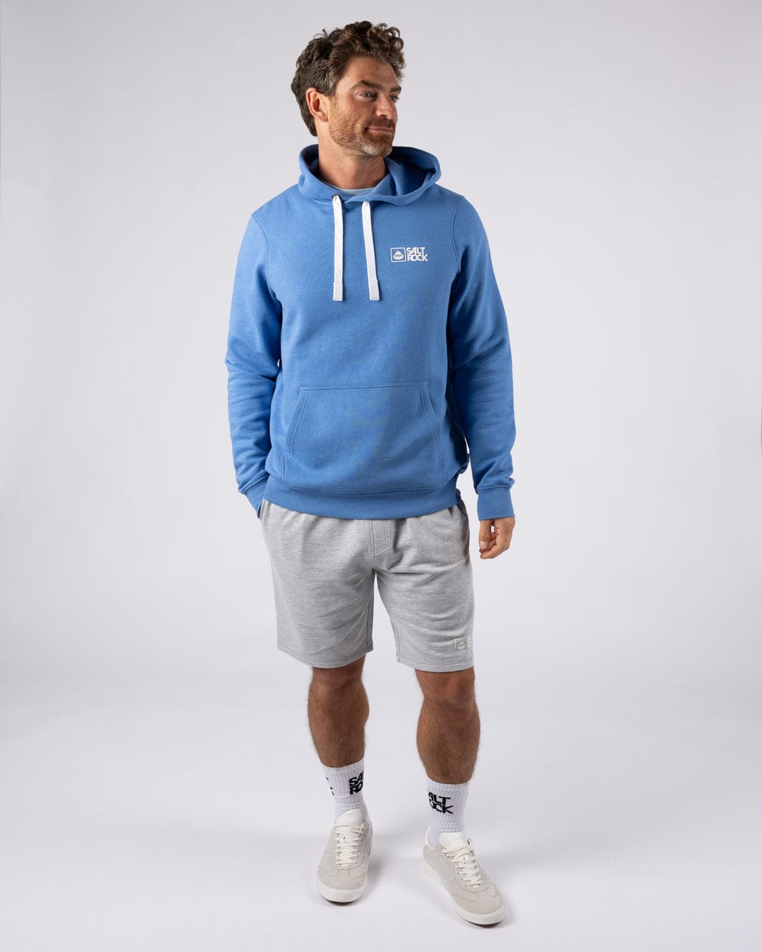 Saltrock Original - Mens Pop Hoodie - Blue