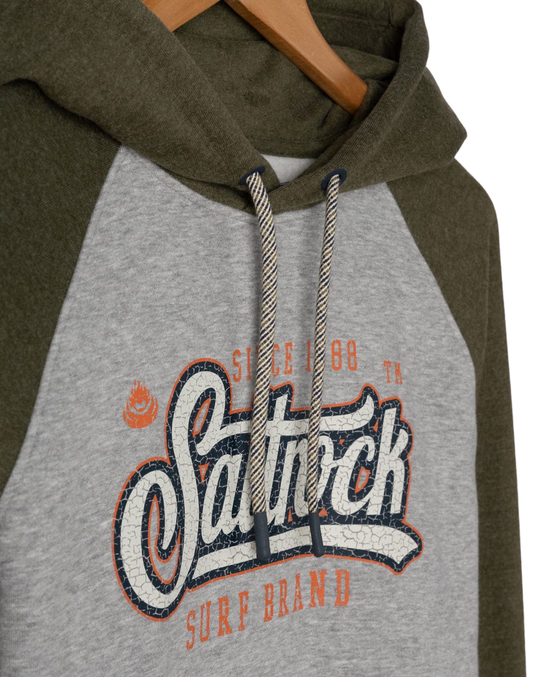 Pitcher - Mens Pop Hoodie - Green/Grey