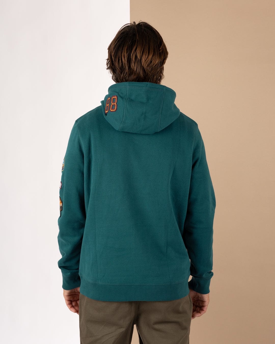 Patch - Mens Pop Hoodie - Teal