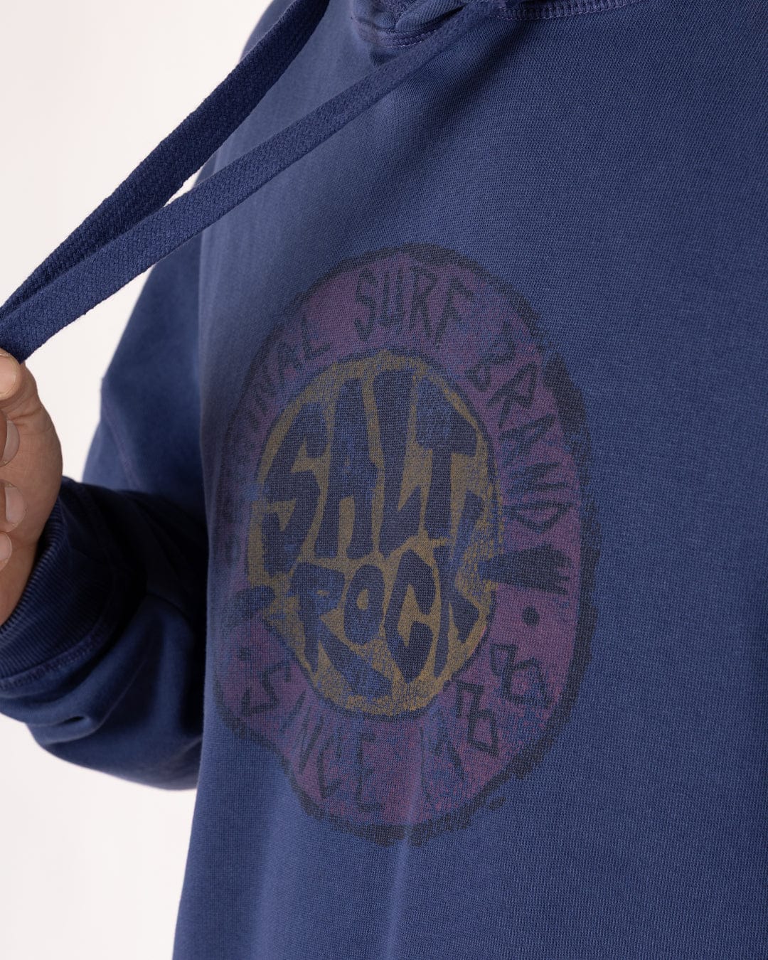 SR Original Warp - Mens Oversized Pop Hoodie - Purple