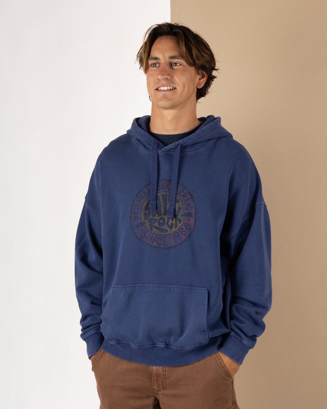 SR Original Warp - Mens Oversized Pop Hoodie - Purple