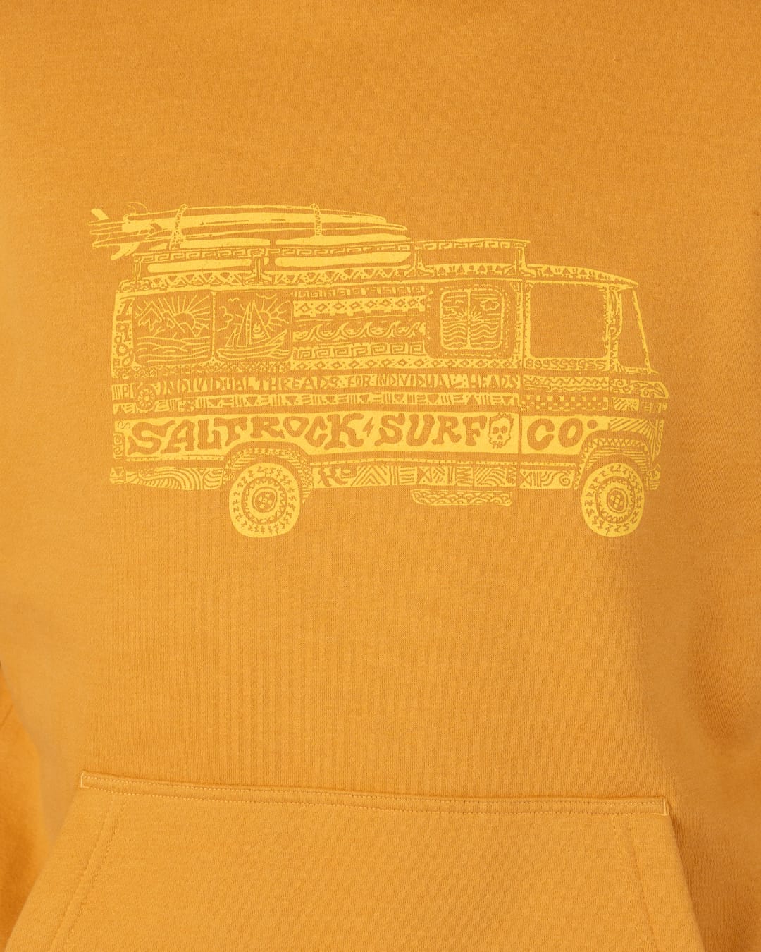 Trail Bus Mens Pop Hoodie in Yellow