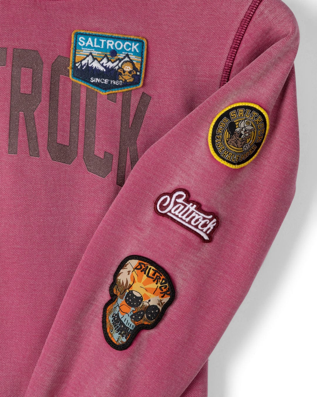 Patch - Kids Oversized Pop Hoodie - Dark Pink