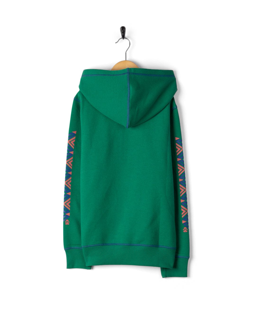 Treehouse Stripe Arm - Kids Hoodie - Green