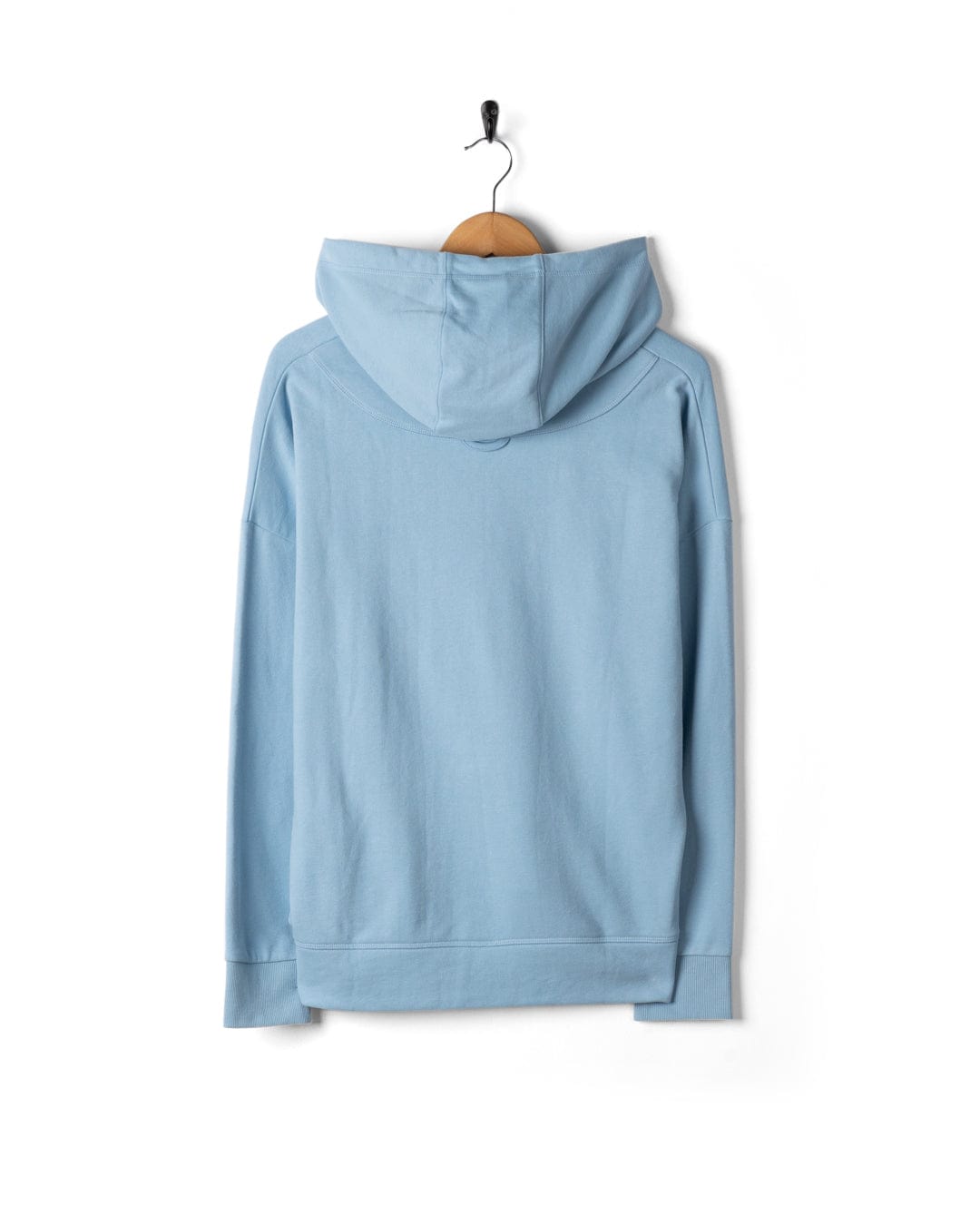 Kiera - Womens 1/4 Neck Pop Hoodie - Light Blue
