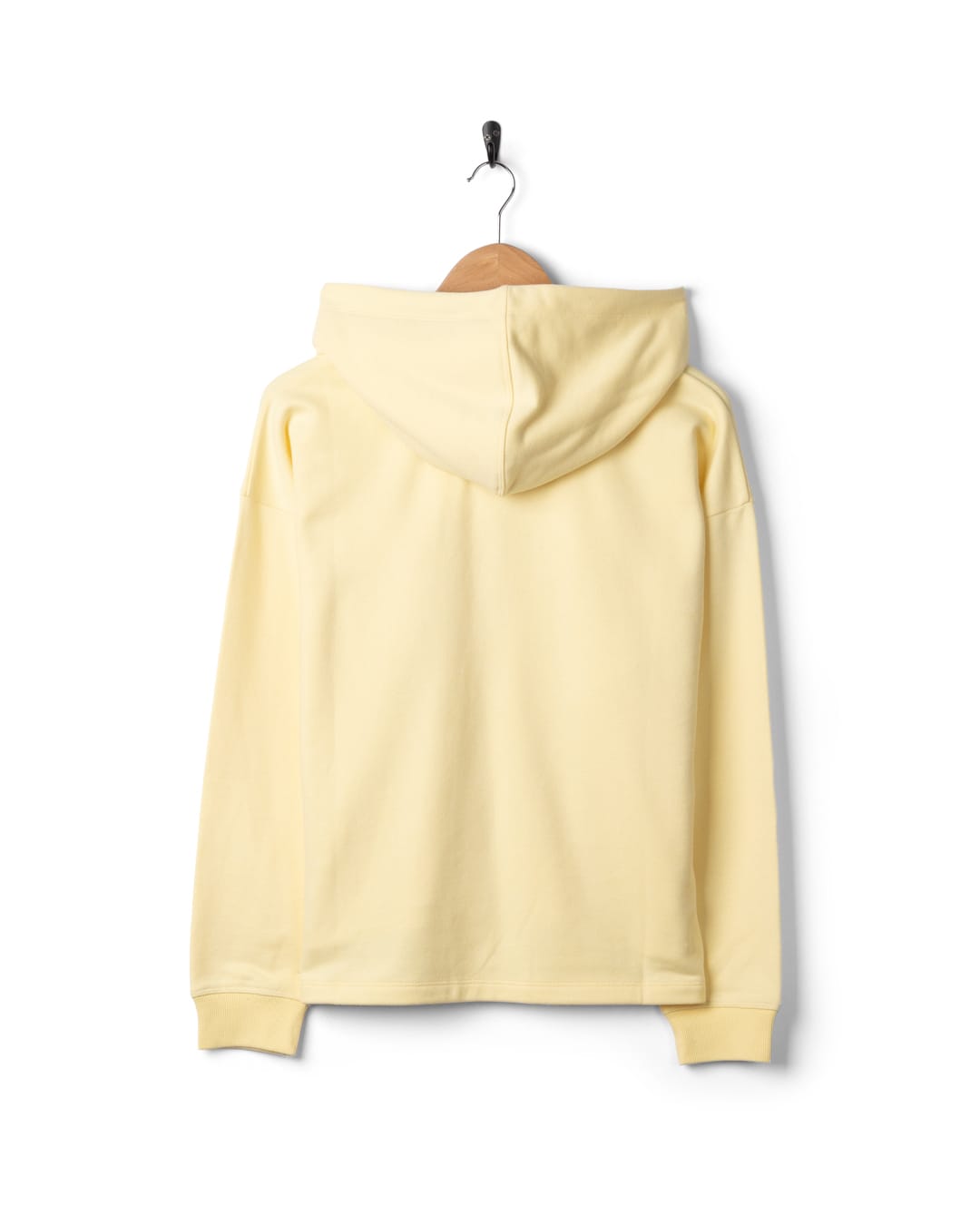 Delilah Womens Pop Hoodie in Light Yellow